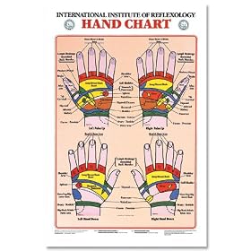 Hand Reflexology Chart/Poster