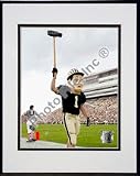 Purdue University Boilermakers Mascot 2003 Double Matted 8 x 10 Photograph In Black Anodized Al