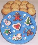 Scott's Cakes 1 lb. Coconut Macaroon Cookies in a Christmas Cookie Tin