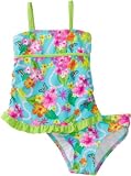Hula Star Girls 2-6X Summer Lei Two Piece Tankini