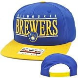 MLB American Needle Nineties Twill Hat Cap Snapback Flat Bill Milwaukee Brewers