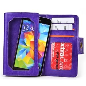Kroo Wallet Clutch with Smartphone Compartment fits LG G2 D801 4G LTE