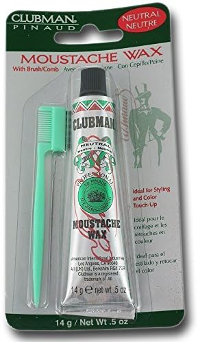 Pinaud's Clubman Professional Moustache Wax with Brush/comb by Pinaud