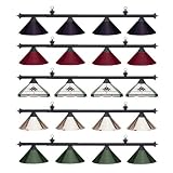 HJ Scott 4 Shade Billiard Light with Matte Black Bar