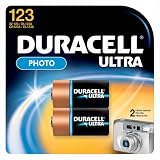 Duracell 123 Camera Battery, 3 Volt (2 Batteries)