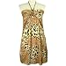 Tiger Animal Halter Top Dress W/Beads Size X-Large