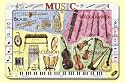MUSICAL INSTRUMENTS LEARNING PLACEMAT by Painless Learning