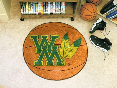 College Of William Mary Basketball Rugs 29" Diameter