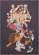 Folk Art Batik Asian Paintings Wax on Cloth 36 x 24 inches (batik557)
