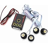 BuyinhereTM Car Auto Motorcycle Flash Emergency Warning LED Strobe Light 4 Lamp Bulb kit DC 12V (White)