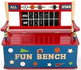 All Star Sports Wood Toy Box Bench