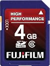 Fujifilm 4 GB Class 6 SDHC Flash Memory Card [CD] [Electronics]