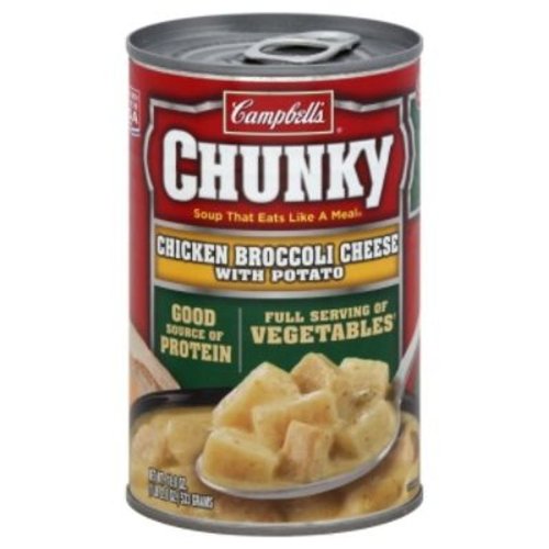 Campbell's Chunky Chicken Broccoli Cheese and Potato Soup, 18.8-Ounce (Pack of 6)