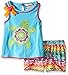 Rare Editions Girls' Turtle Applique Short Set