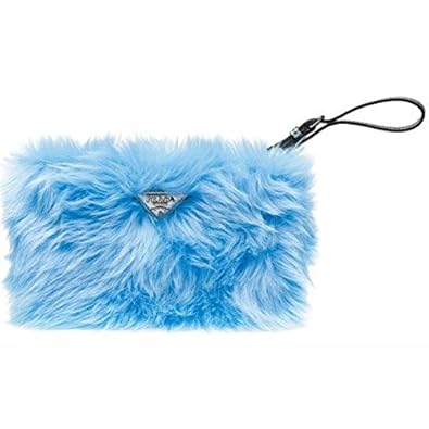 prada multicolour fur wallet  