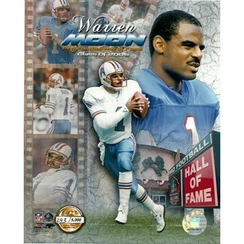 Warren Moon Oilers Hall of Fame Collage 8x10 Photo