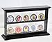 sfDisplay.com, Factory Direct Display Cases 2 Shelves Military Challenge Coin Curio Stand Rack w/UV Protection Viewing from Both Side, Black