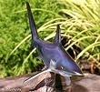 Taxidermy 23" Fiberglass Blue Shark Sculpture Statue
