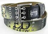 Don Ed Hardy Born Free Leather Tattoo Belt