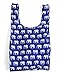 BAGGU Large Reusable Shopping - Elephant Blue