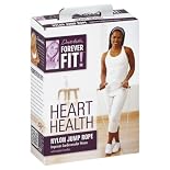 Forever Fit by Denise Austin, Nylon Jump Rope, with Wooden Handles, Heart Health 1 rope