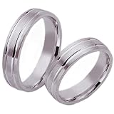 Trauringe Eheringe Freundschaftsringe von Mailando, 925 Silber, inkl. Gravurvon "DS"