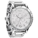 Nixon 51-30 Chrono Watch - Men's High Polish/White, One Size
