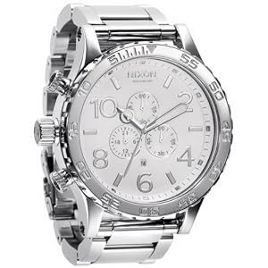 Nixon 51-30 Chrono Watch - Men's High Polish/White, One Size