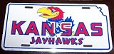 KANSAS JAYHAWKS LICENSE PLATE