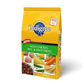 Pedigree with Chicken, Rice & Vegetables Dry Food for Adult Dogs, 16.3-Pounds Bags (Pack of 1)