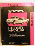 1993 Toyota Truck Repair Manual (Volume 1)