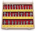 MLCS 6069 1/4-Inch shank Carbide-tipped Router Bit Set, 30-Piece