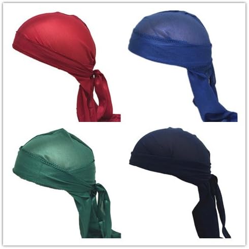 High Performance Sport Dew Rag Well Made Elastic Breathable Fabric Headwrap Skullcap! Wear Under Hats Helmet Liner For Cycling Skiing Motorcycling Mountain climbing And Other Sport Activities (Mix)