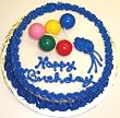 Multi-Color Balloon Chocolate Decorated Cake Single Layer 8" Round