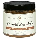 Beautiful Soap & Co. All-Natural Sugar Scrub, Brown Sugar & Honey, 20 oz (591 ml) (Pack of 2)