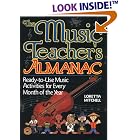 Click here to buy The Music Teacher's Almanac: Ready-To-Use Music Activities for Every Month of the Year by  Loretta Mitchell.