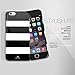 iPhone 6 Slim Case, Akna Stylish-fit Series Ultra Slim Stylish Full Cover Case For iPhone 6 [Slim Girl Case] - [Classic Black White Stripe](U.S)