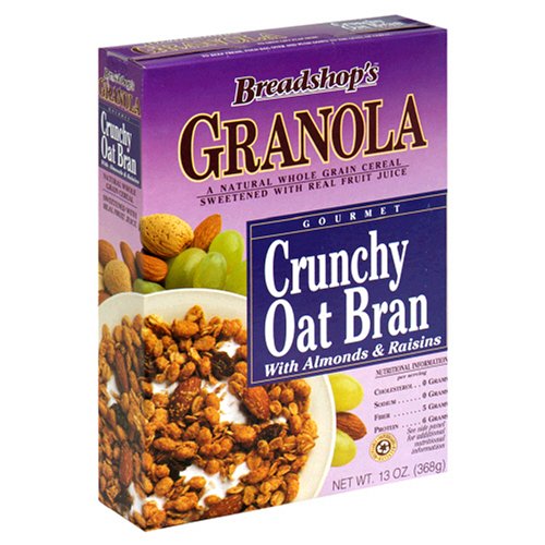 Breadshop's Crunchy Oat Bran, 13-Ounce Units (Pack of 6) by Oat Brans
