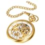 Charles-Hubert, Paris Gold-Plated Open Face Mechanical Pocket Watch