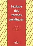 Revue Editions Dalloz - Sirey  / Termes juridiques, Lexique, 13e édition