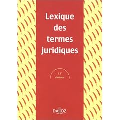 Termes juridiques, Lexique, 13e �dition