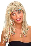 Blonde Corn Row Wig with Beads