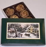 Scott's Cakes Pecan White Chocolate Truffles 1/2 Pound Homestead Box