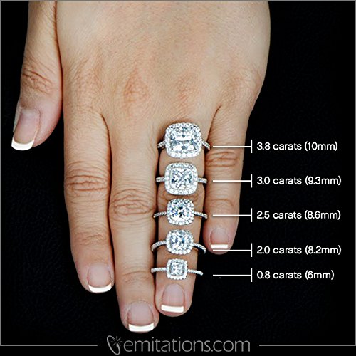 Cushion cut halo engagement rings uk