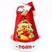 Kids Disney Winnie the Pooh Velour Santa Christmas Hat Red with White
