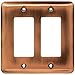 Franklin Brass 64080 Stamped Steel Round Double Decorator Wall Plate, 1 per pkg