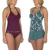 Merona Swimwear - Plum/ Slate