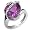 Goldmaid Damen-Ring 925 Sterlingsilber amethystfarbener ZirkoniaFa R836S