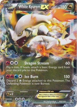 Pokemon - White Kyurem-EX (103/149) - BW - Boundaries Crossed - Holofoil On Sale