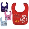 Baby L�tzchen mit Druck Gebt mir Essen und keiner wird verletzt und dem Namen Ihres Kindes / in 8 Farben